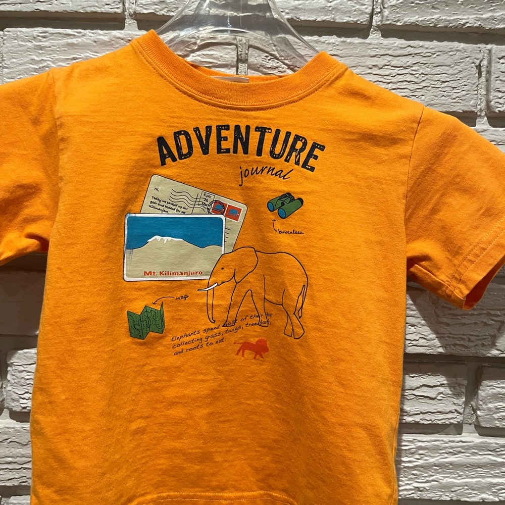 Hanna Andersson- Adventure Safari Kids Orange T-Shirt